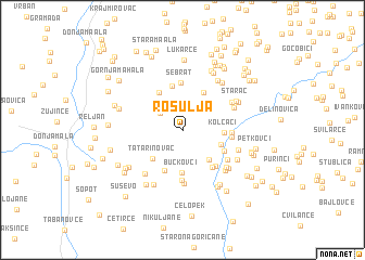 map of Rosulja