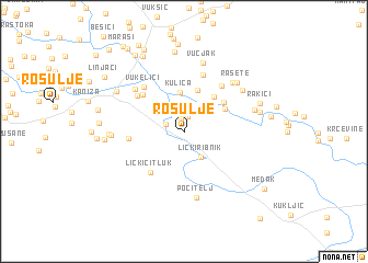 map of Rosulje