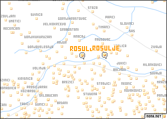 map of Rosulje