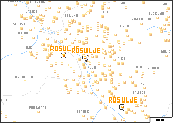 map of Rosulje