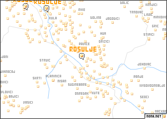 map of Rosulje