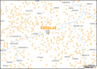 map of Rosulje