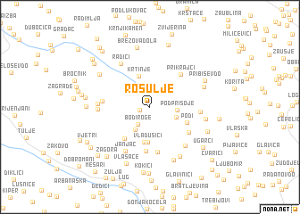 map of Rosulje