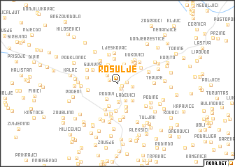 map of Rosulje