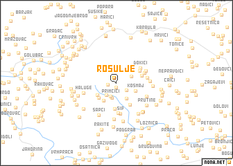 map of Rosulje