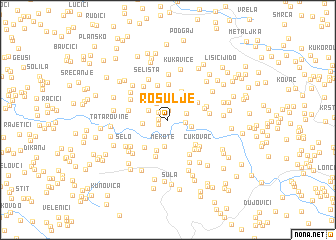 map of Rosulje