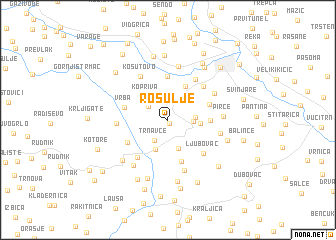 map of Rosulje