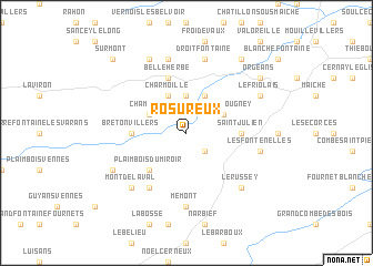 map of Rosureux