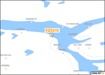 map of Røsvik