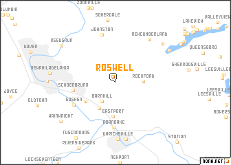 map of Roswell