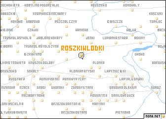 map of Roszki Włodki