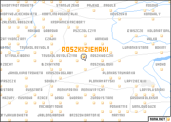 map of Roszki Ziemaki