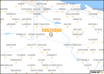 map of Roszkowo