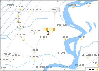 map of Rotan