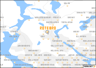 map of Rotebro