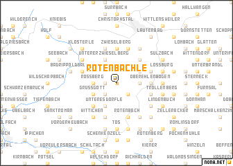 map of Rötenbächle