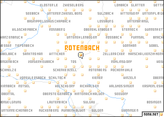 map of Rötenbach
