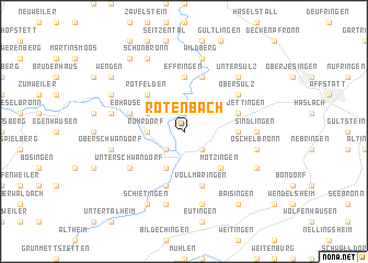 map of Rötenbach