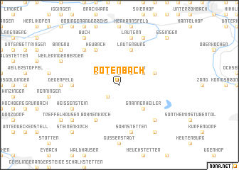 map of Rötenbach