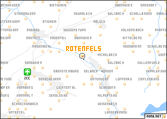 map of Rotenfels