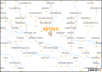 map of Roţeşti