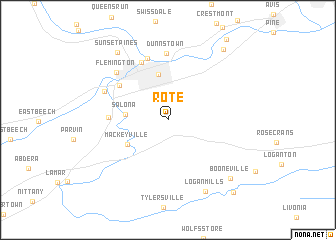 map of Rote