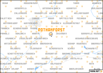 map of Roth am Forst