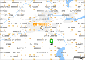 map of Rothebeck