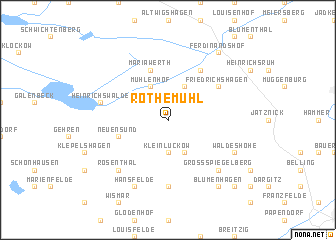 map of Rothemühl