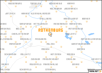 map of Rothenburg