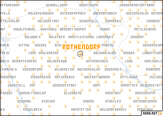 map of Röthendorf