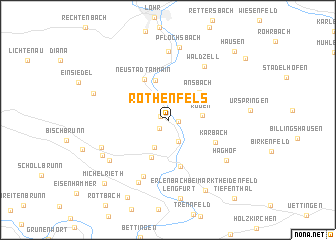 map of Rothenfels