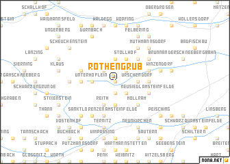 map of Rothengrub