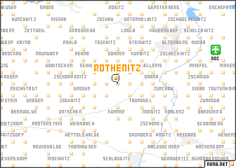 map of Röthenitz