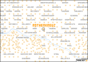 map of Rothenkreuz
