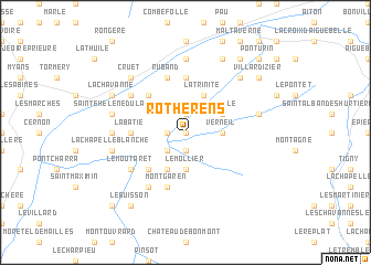 map of Rotherens