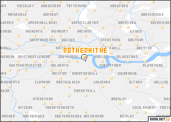 map of Rotherhithe