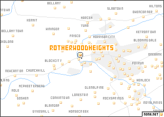 map of Rotherwood Heights