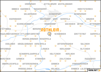 map of Röthlein