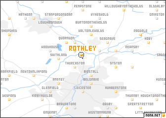 map of Rothley