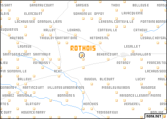 map of Rothois