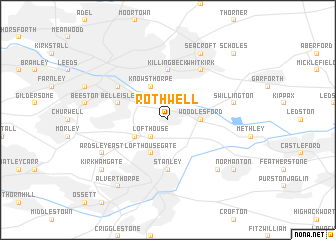 map of Rothwell