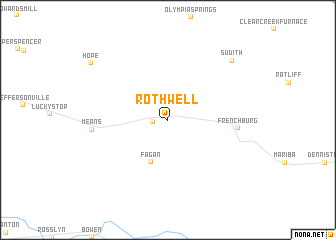 map of Rothwell