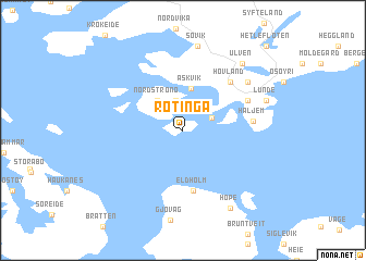 map of Røtinga