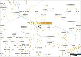 map of Rot Jahān Khān