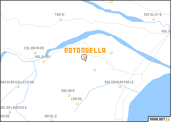 map of Rotondella