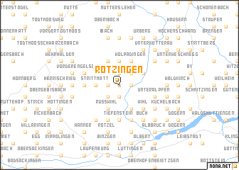 map of Rotzingen