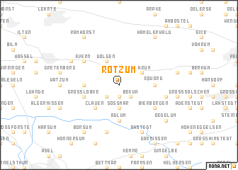 map of Rötzum