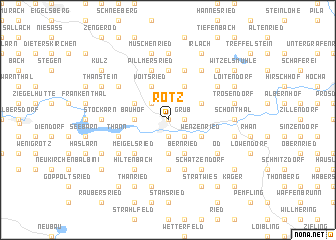 map of Rötz