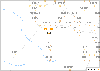 map of Roubé